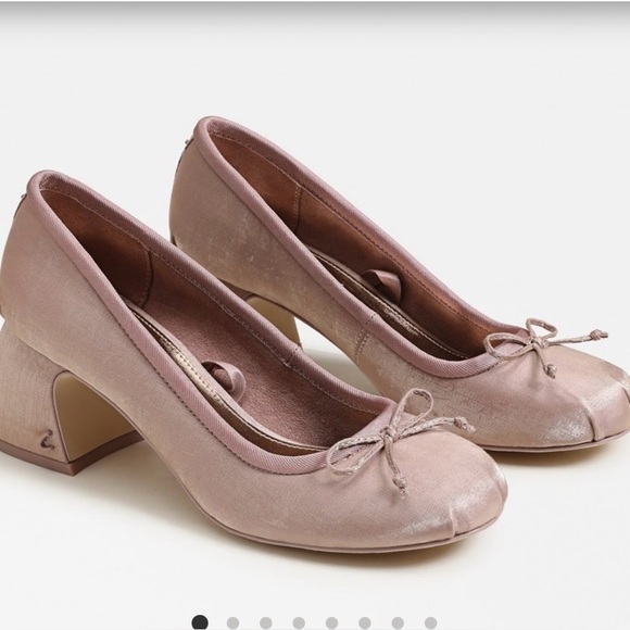 Della Wrap Up Block Heel Ballet Blush French Macaroon - Picture 2 of 7